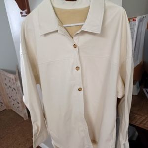 Vegan leather shirt/jacket size xl NWOT